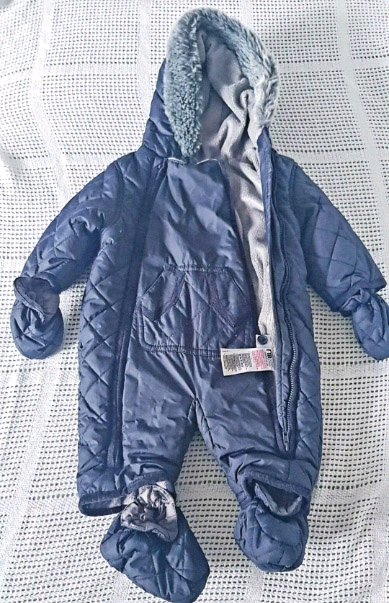 mothercare baby snowsuit